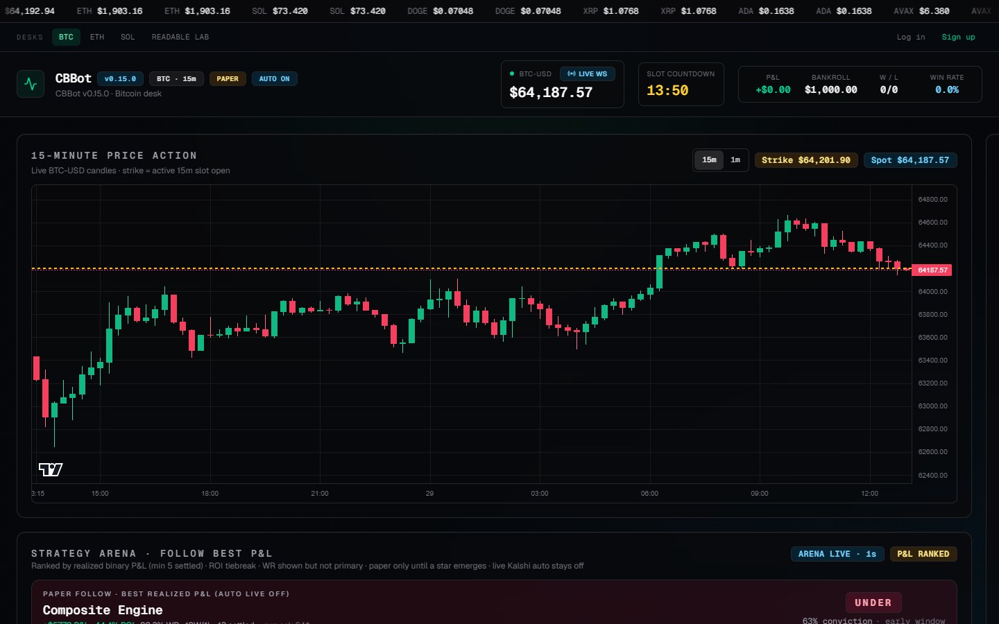 CB Terminal homepage