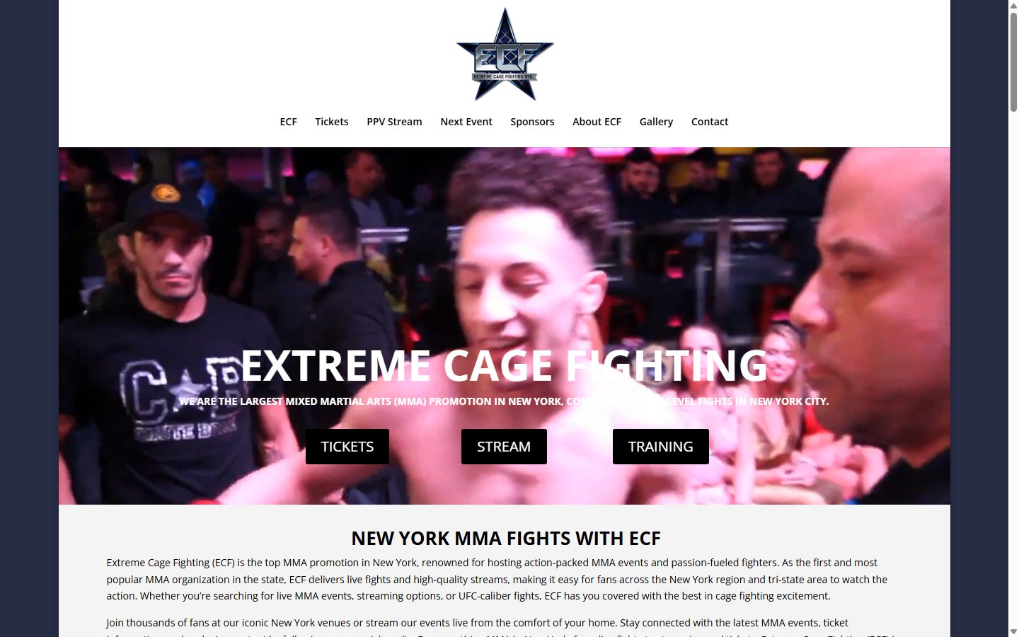 Extreme Cage Fighting NYC screenshot
