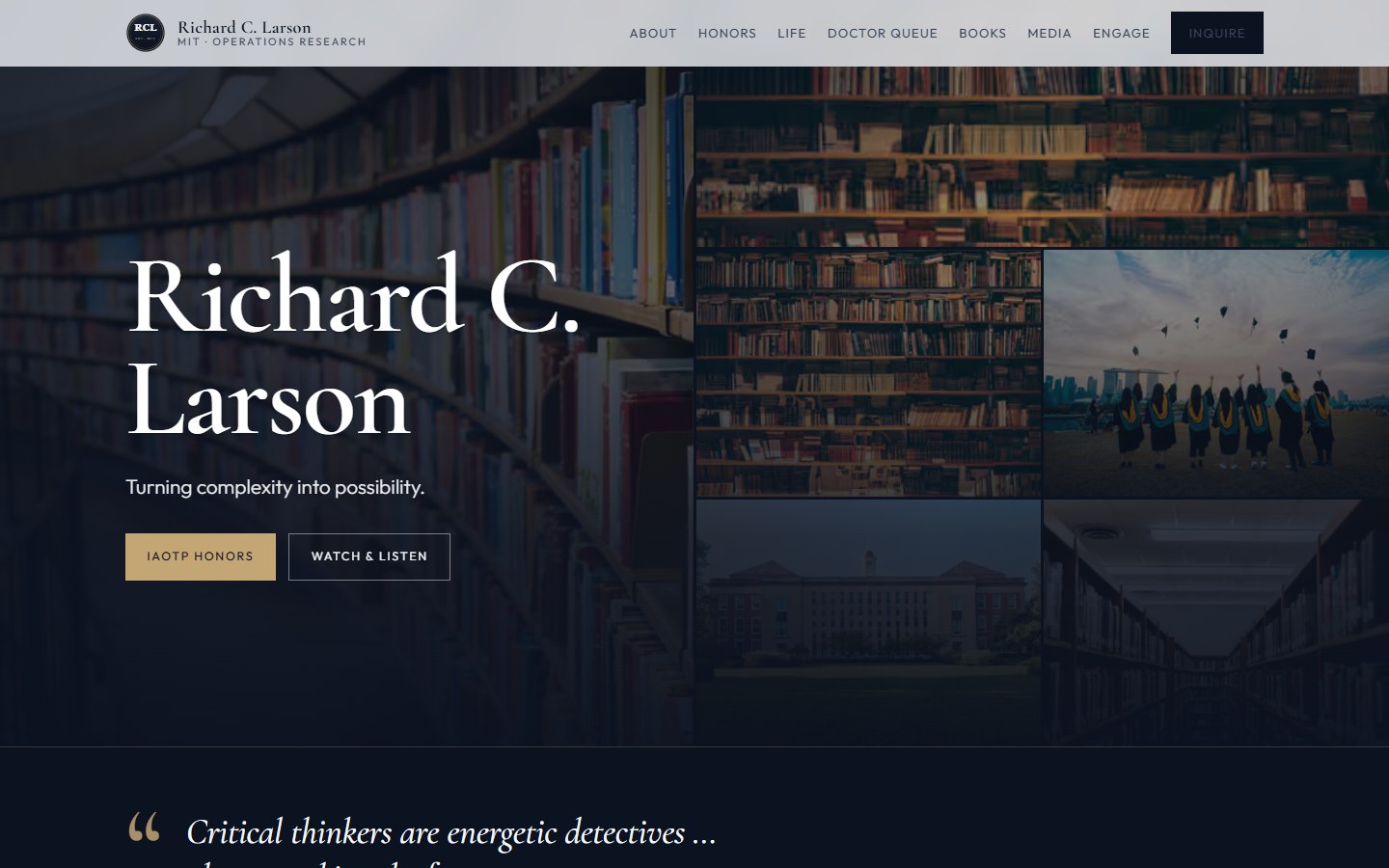 Richard C. Larson homepage